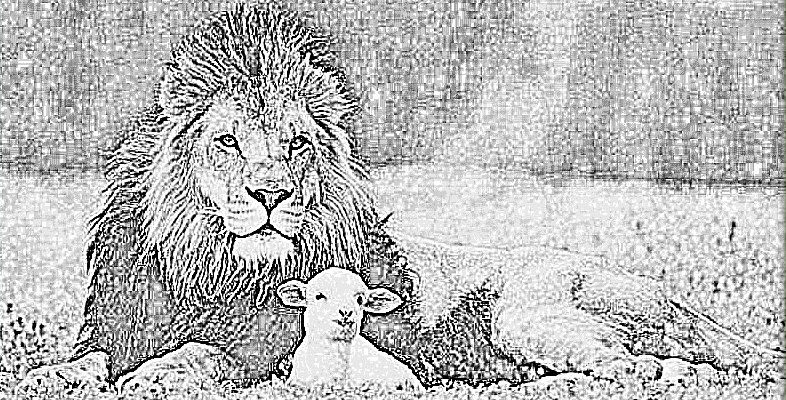 Lion and lamb